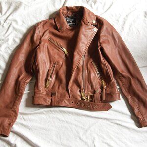 Guess Medium Rustic Leather Jacket